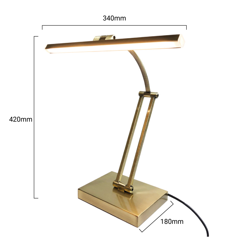 dimensions lampe de bureau 6w